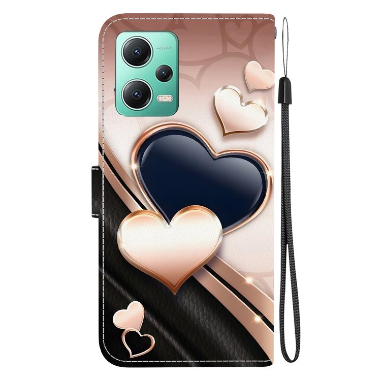 For Redmi Note 12 5G Global / Xiaomi Poco X5 Crystal Texture Colored Drawing Leather Phone Case