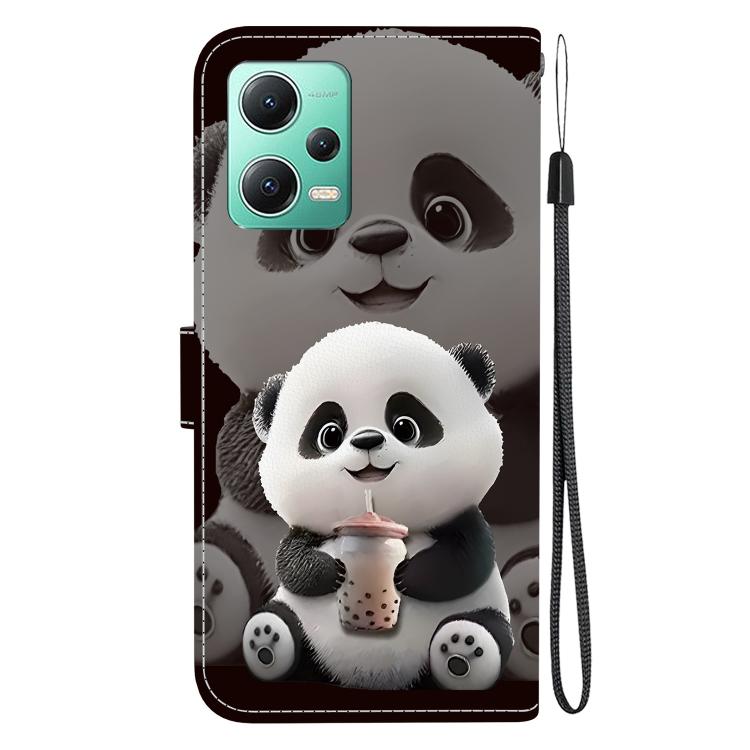 For Redmi Note 12 5G Global / Xiaomi Poco X5 Crystal Texture Colored Drawing Leather Phone Case