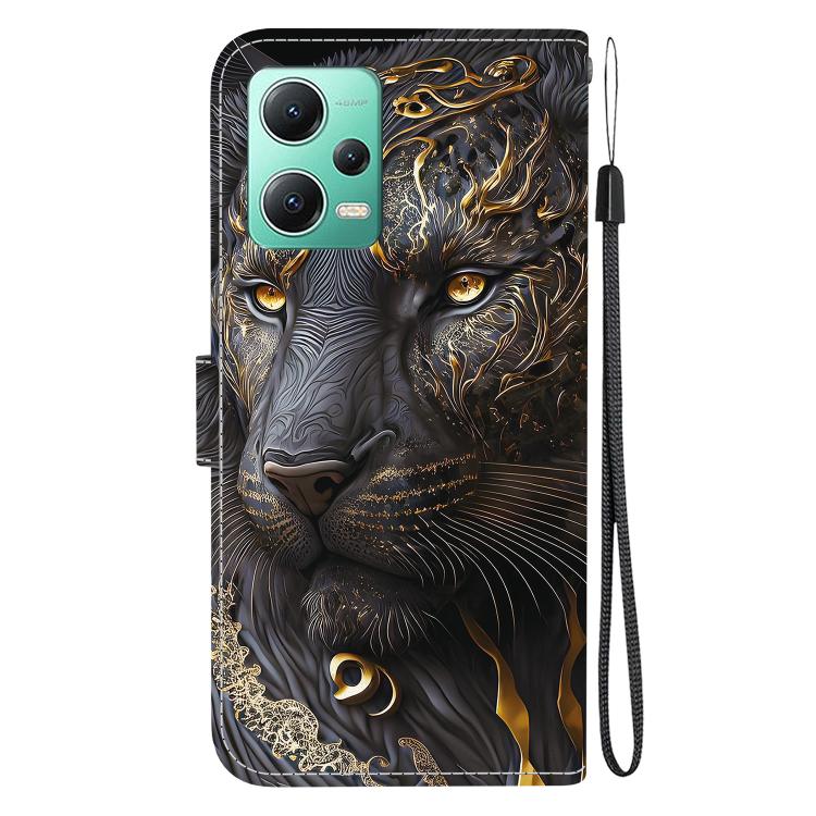 For Redmi Note 12 5G Global / Xiaomi Poco X5 Crystal Texture Colored Drawing Leather Phone Case