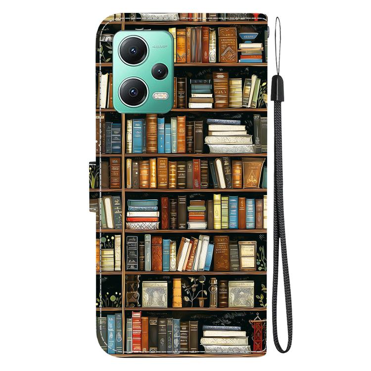 For Redmi Note 12 5G Global / Xiaomi Poco X5 Crystal Texture Colored Drawing Leather Phone Case