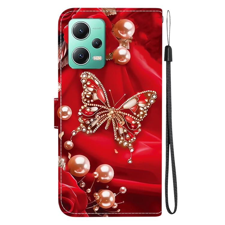 For Redmi Note 12 5G Global / Xiaomi Poco X5 Crystal Texture Colored Drawing Leather Phone Case
