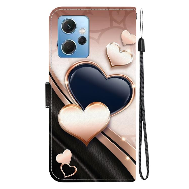 For Redmi Note 12 4G Global Crystal Texture Colored Drawing Leather Phone Case