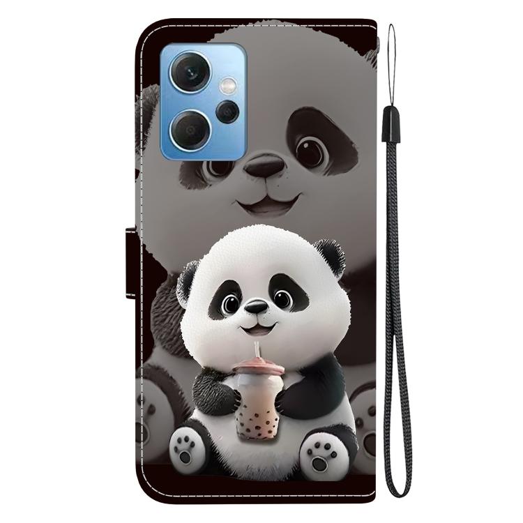 For Redmi Note 12 4G Global Crystal Texture Colored Drawing Leather Phone Case