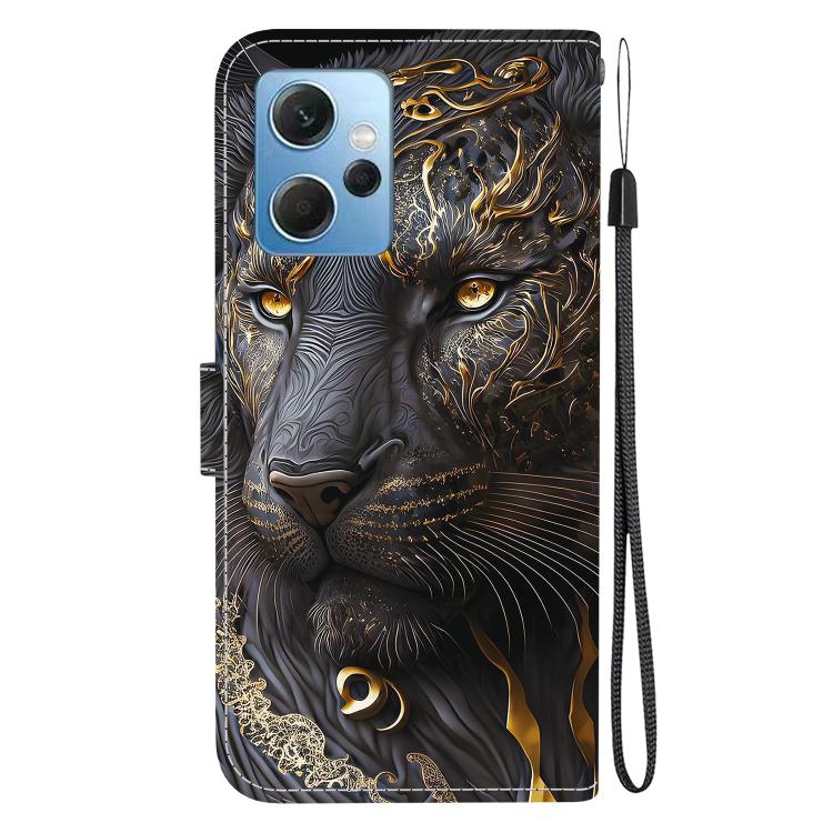 For Redmi Note 12 4G Global Crystal Texture Colored Drawing Leather Phone Case