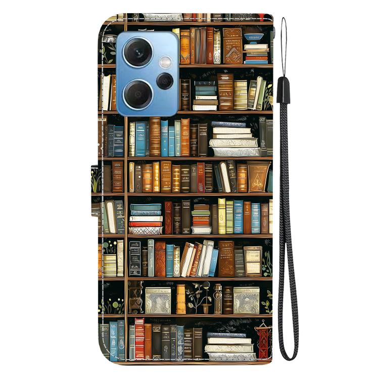 For Redmi Note 12 4G Global Crystal Texture Colored Drawing Leather Phone Case