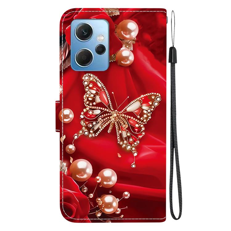 For Redmi Note 12 4G Global Crystal Texture Colored Drawing Leather Phone Case
