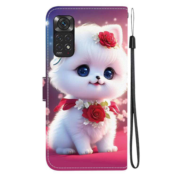 For Redmi Note 11 Global / Note 11S Crystal Texture Colored Drawing Leather Phone Case