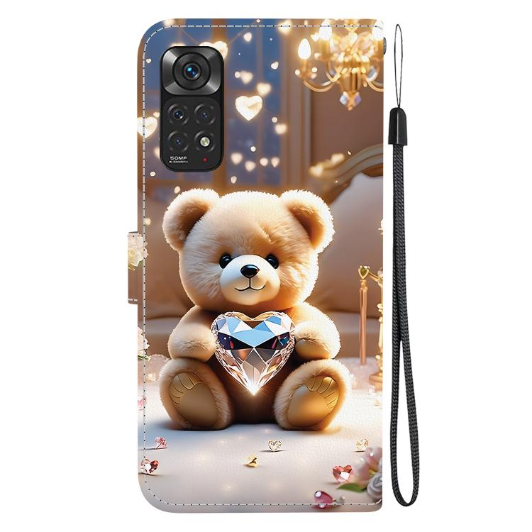 For Redmi Note 11 Global / Note 11S Crystal Texture Colored Drawing Leather Phone Case