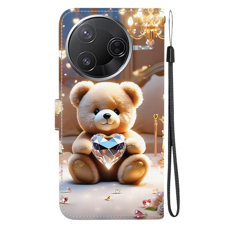 For Redmi K80 / K80 Pro / Xiaomi Poco F7 Pro Crystal Texture Colored Drawing Leather Phone Case