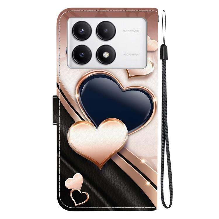 For Redmi K70 / K70 Pro / Xiaomi Poco F6 Pro Crystal Texture Colored Drawing Leather Phone Case