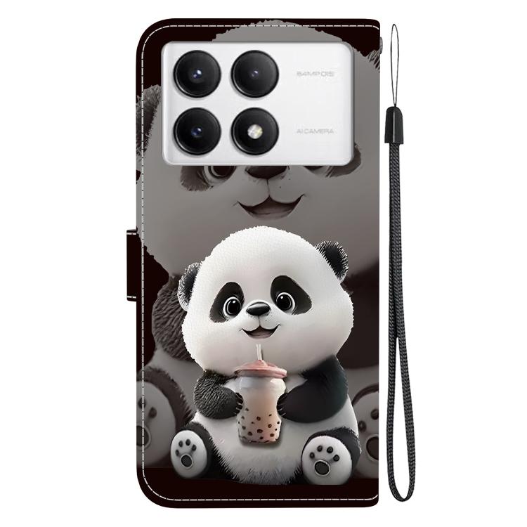 For Redmi K70 / K70 Pro / Xiaomi Poco F6 Pro Crystal Texture Colored Drawing Leather Phone Case