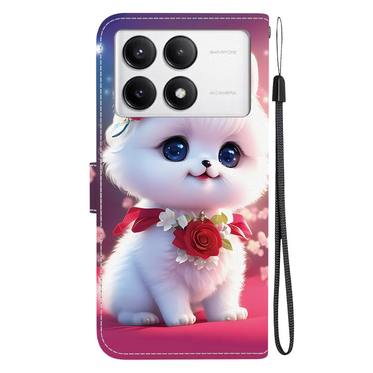 For Redmi K70 / K70 Pro / Xiaomi Poco F6 Pro Crystal Texture Colored Drawing Leather Phone Case