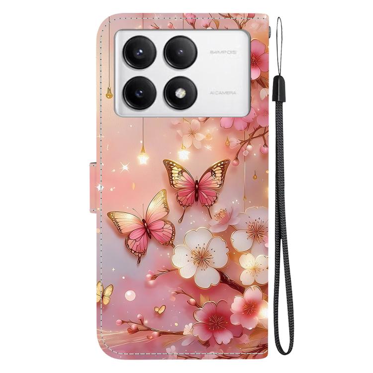 For Redmi K70 / K70 Pro / Xiaomi Poco F6 Pro Crystal Texture Colored Drawing Leather Phone Case