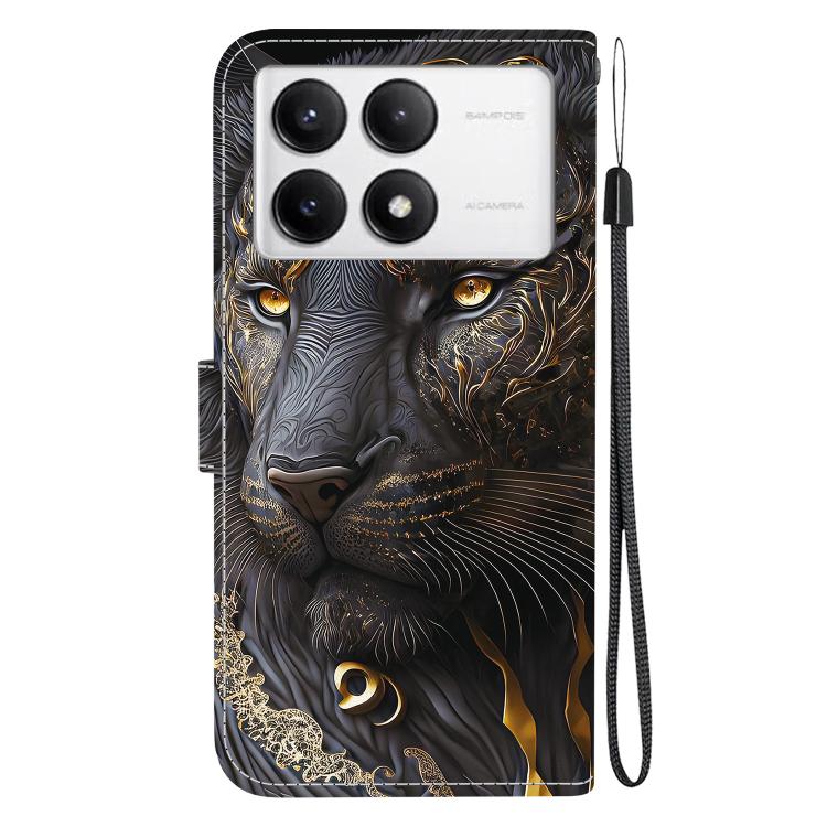 For Redmi K70 / K70 Pro / Xiaomi Poco F6 Pro Crystal Texture Colored Drawing Leather Phone Case