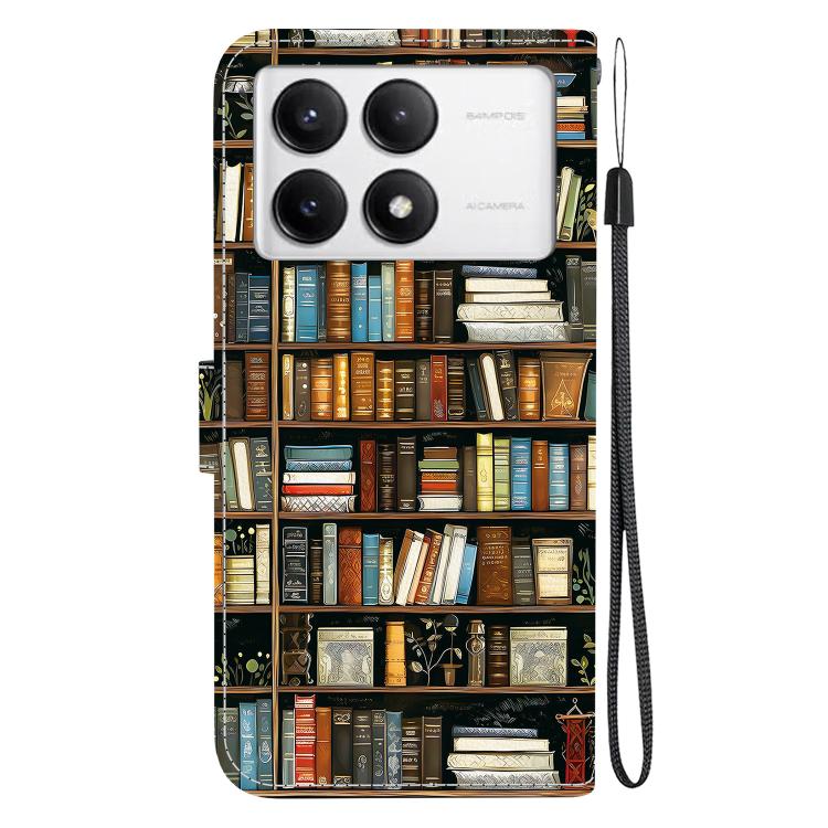 For Redmi K70 / K70 Pro / Xiaomi Poco F6 Pro Crystal Texture Colored Drawing Leather Phone Case