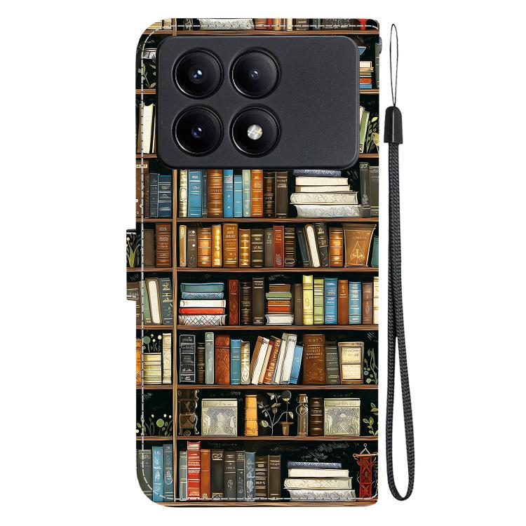 For Redmi K70E / Xiaomi Poco X6 Pro Crystal Texture Colored Drawing Leather Phone Case