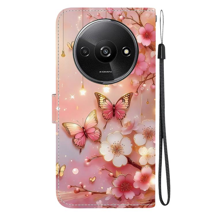 For Redmi A3 Crystal Texture Colored Drawing Leather Phone Case