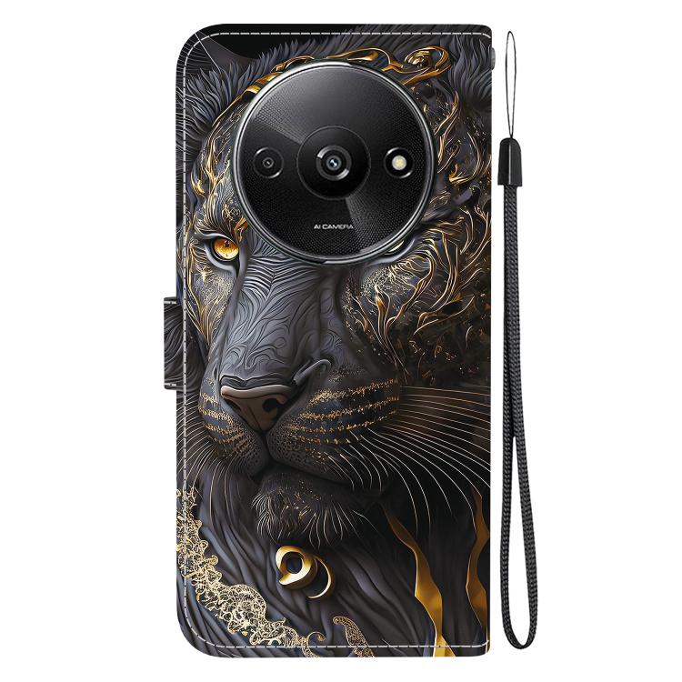 For Redmi A3 Crystal Texture Colored Drawing Leather Phone Case