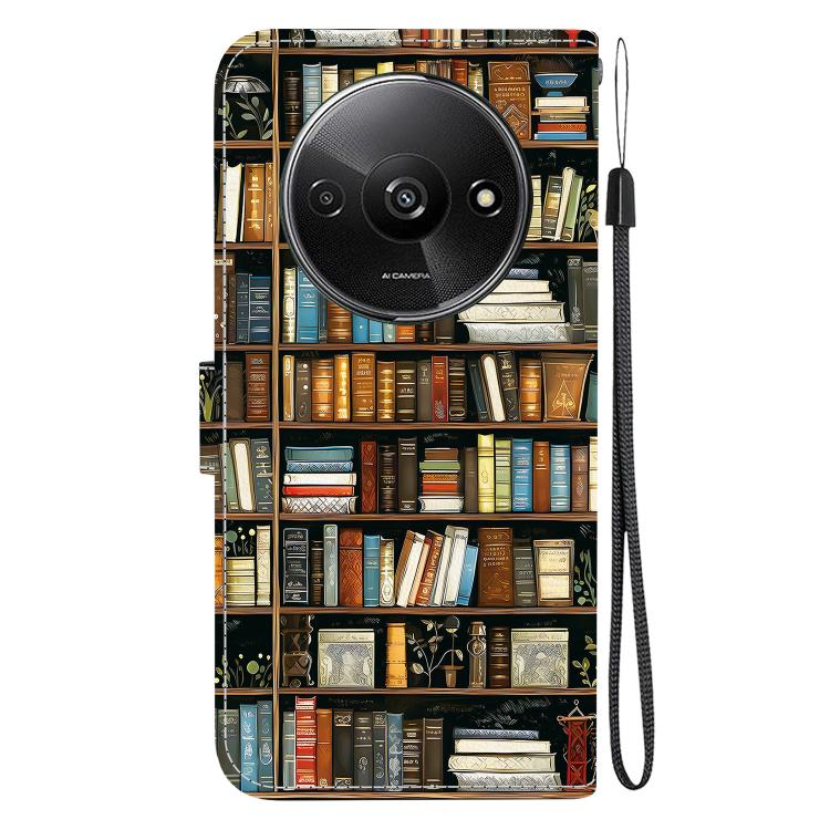 For Redmi A3 Crystal Texture Colored Drawing Leather Phone Case