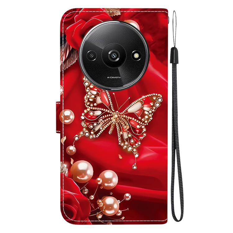 For Redmi A3 Crystal Texture Colored Drawing Leather Phone Case