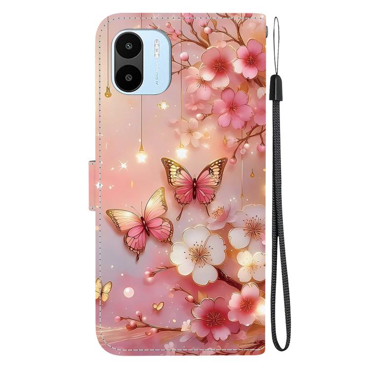 For Redmi A1 / Redmi A2 Crystal Texture Colored Drawing Leather Phone Case