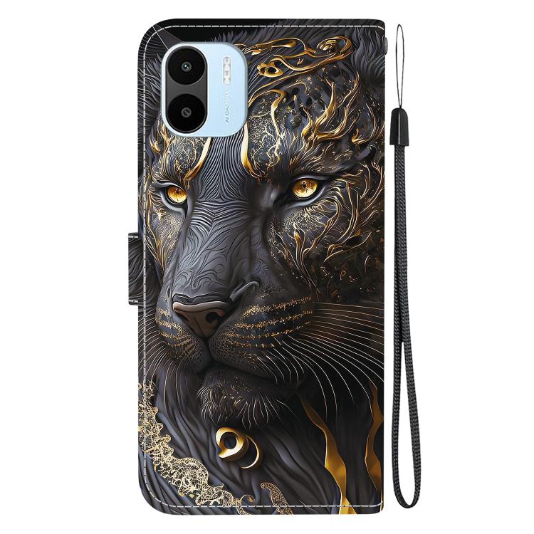 For Redmi A1 / Redmi A2 Crystal Texture Colored Drawing Leather Phone Case