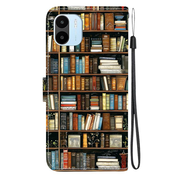 For Redmi A1 / Redmi A2 Crystal Texture Colored Drawing Leather Phone Case