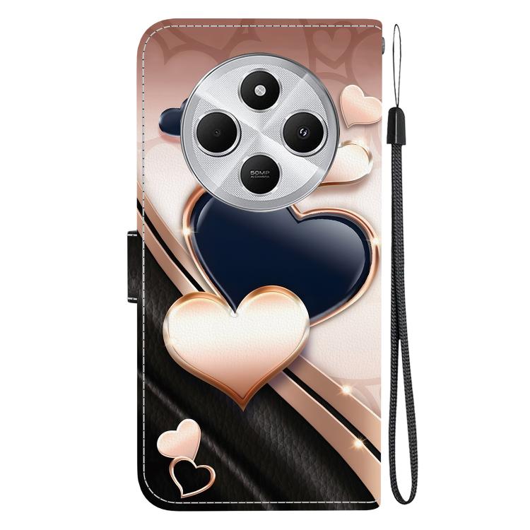 For Redmi 14C 4G / A4 5G / A3 Pro Crystal Texture Colored Drawing Leather Phone Case