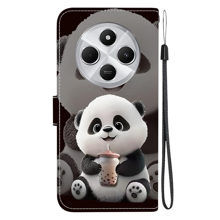 For Redmi 14C 4G / A4 5G / A3 Pro Crystal Texture Colored Drawing Leather Phone Case