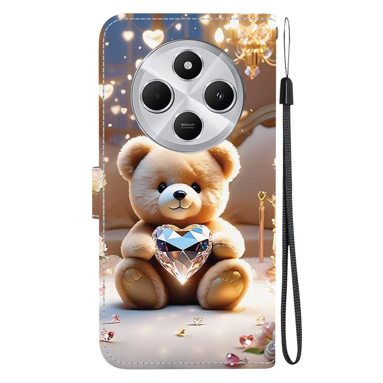 For Redmi 14C 4G / A4 5G / A3 Pro Crystal Texture Colored Drawing Leather Phone Case
