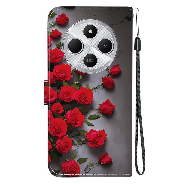 For Redmi 14C 4G / A4 5G / A3 Pro Crystal Texture Colored Drawing Leather Phone Case