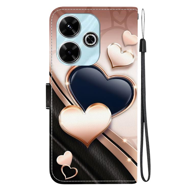 For Redmi 13 4G / Poco M6 4G Crystal Texture Colored Drawing Leather Phone Case