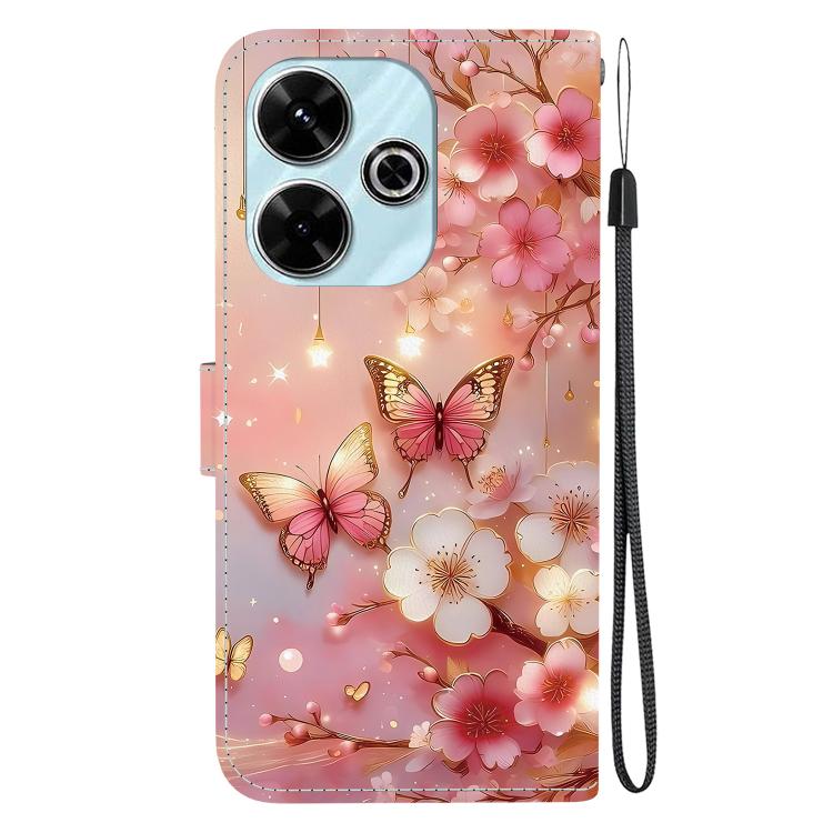 For Redmi 13 4G / Poco M6 4G Crystal Texture Colored Drawing Leather Phone Case