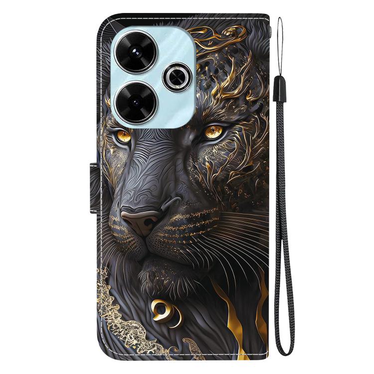 For Redmi 13 4G / Poco M6 4G Crystal Texture Colored Drawing Leather Phone Case