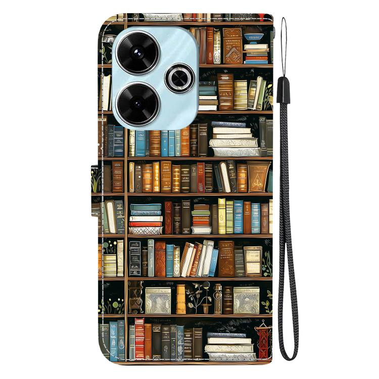 For Redmi 13 4G / Poco M6 4G Crystal Texture Colored Drawing Leather Phone Case