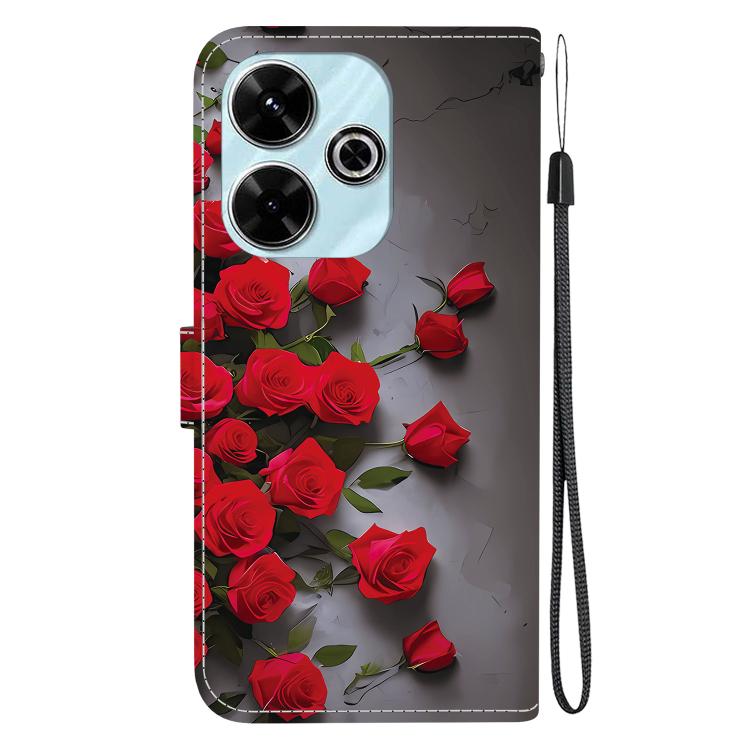 For Redmi 13 4G / Poco M6 4G Crystal Texture Colored Drawing Leather Phone Case