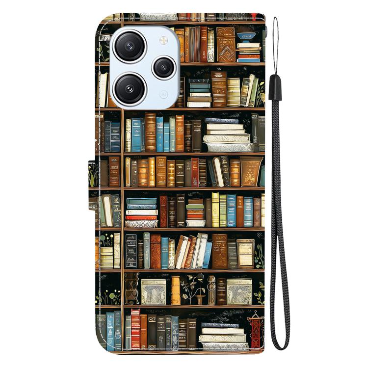 For Redmi 12 4G / 5G / Note 12R Crystal Texture Colored Drawing Leather Phone Case