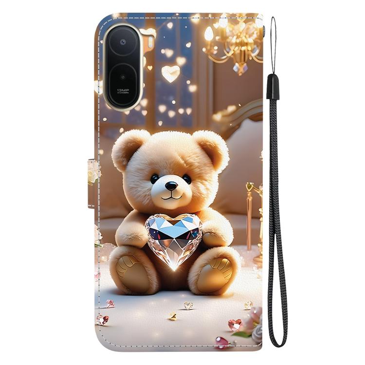 For Redmi A7 Pro 4G / 5G 171mm / Poco C85x 5G Crystal Texture Colored Drawing Leather Phone Case