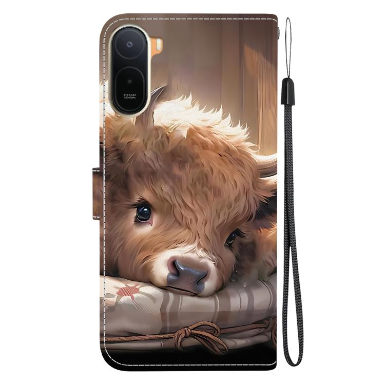 For Redmi A7 Pro 4G / 5G 171mm / Poco C85x 5G Crystal Texture Colored Drawing Leather Phone Case