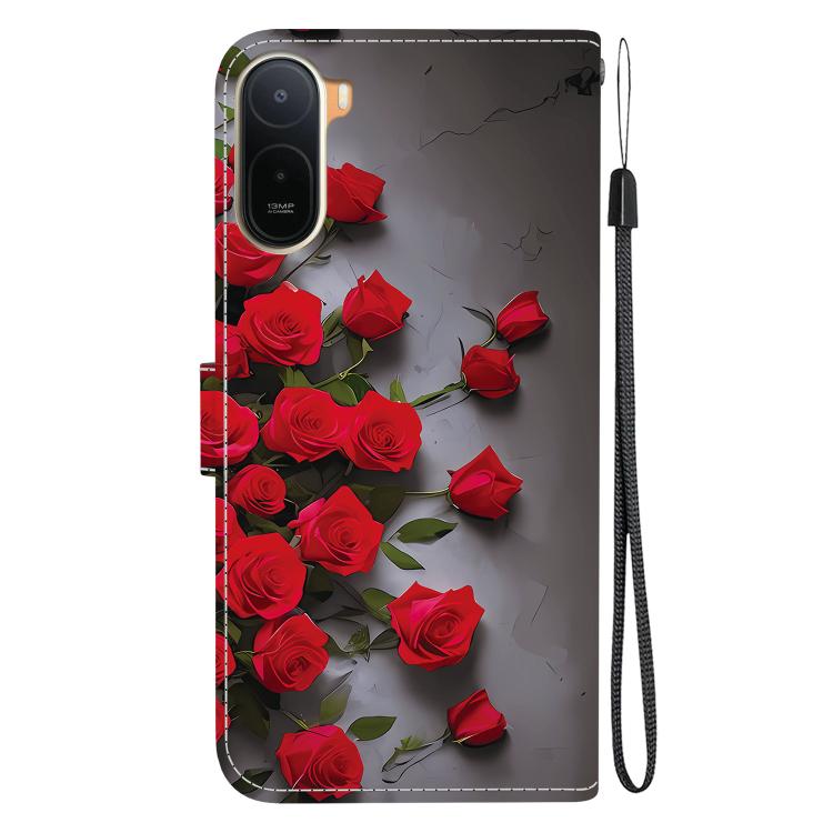 For Redmi A7 Pro 4G / 5G 171mm / Poco C85x 5G Crystal Texture Colored Drawing Leather Phone Case