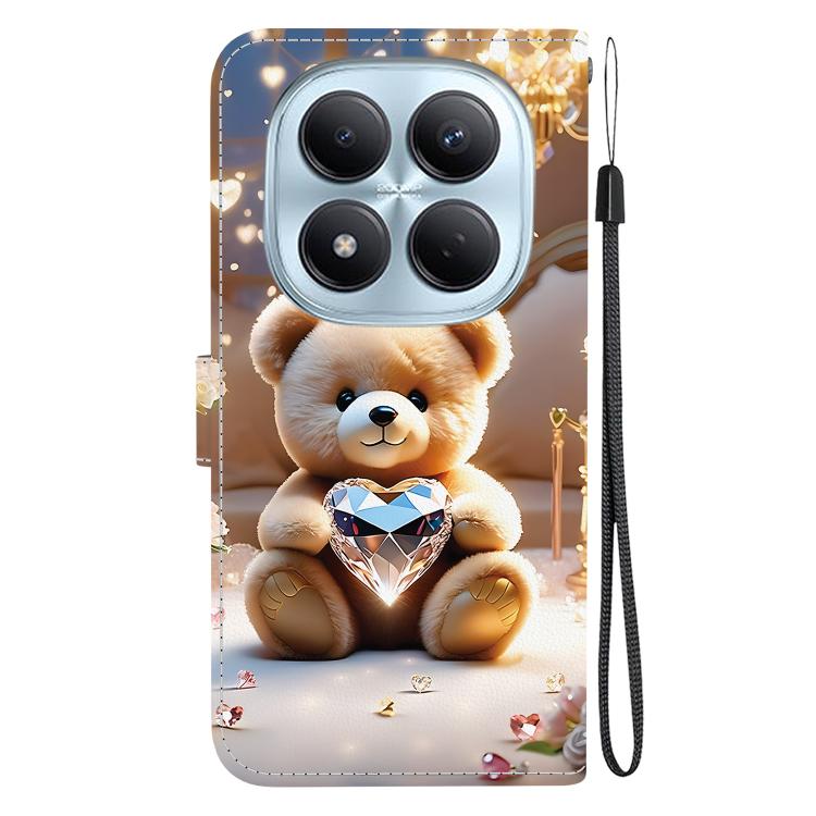 For Redmi Note 15 Pro 4G Global 163.2mm Crystal Texture Colored Drawing Leather Phone Case