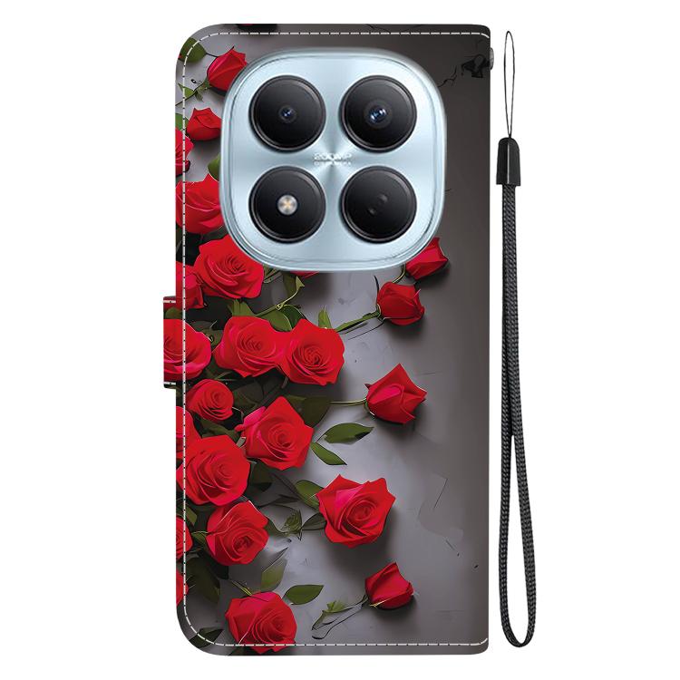 For Redmi Note 15 Pro 4G Global 163.2mm Crystal Texture Colored Drawing Leather Phone Case