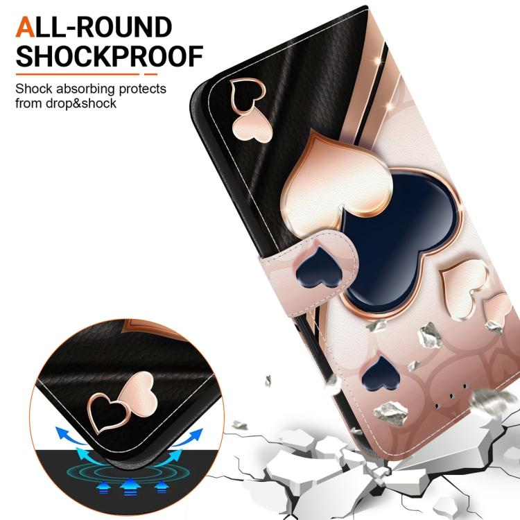 For Redmi 15a 5G Crystal Texture Colored Drawing Leather Phone Case