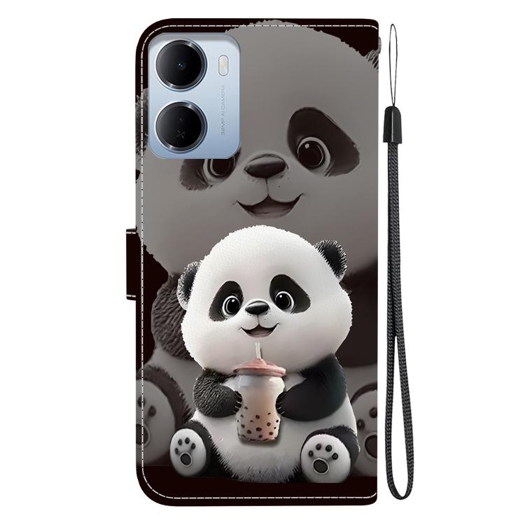 For Redmi 15a 5G Crystal Texture Colored Drawing Leather Phone Case