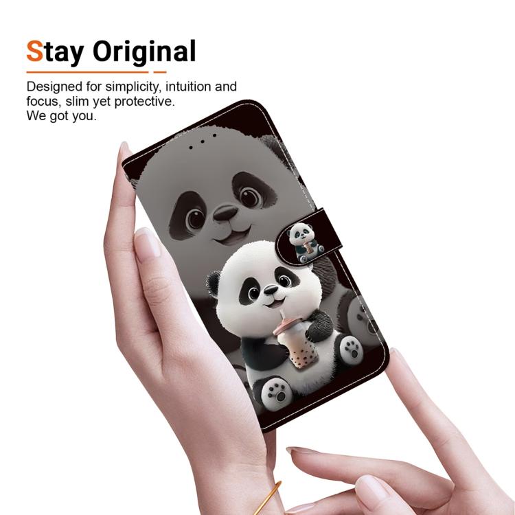 For Redmi 15a 5G Crystal Texture Colored Drawing Leather Phone Case