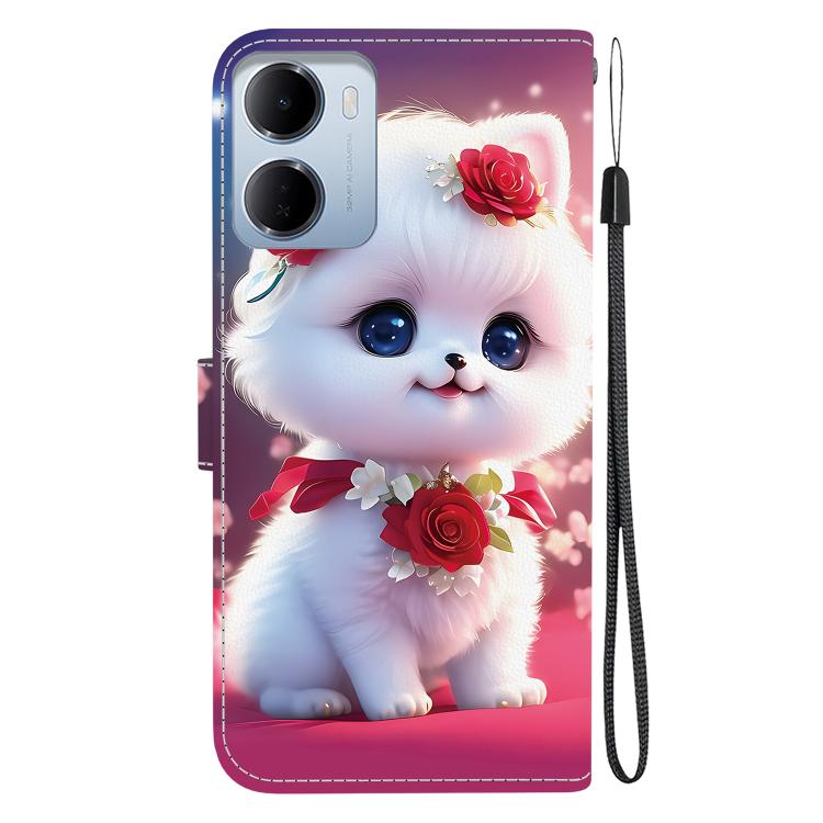 For Redmi 15a 5G Crystal Texture Colored Drawing Leather Phone Case
