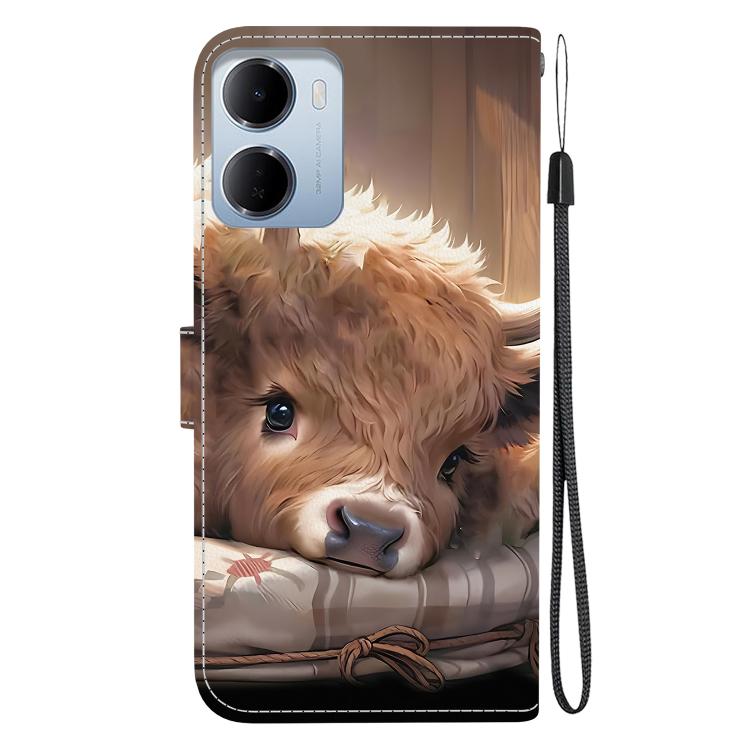 For Redmi 15a 5G Crystal Texture Colored Drawing Leather Phone Case