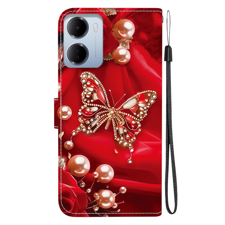 For Redmi 15a 5G Crystal Texture Colored Drawing Leather Phone Case