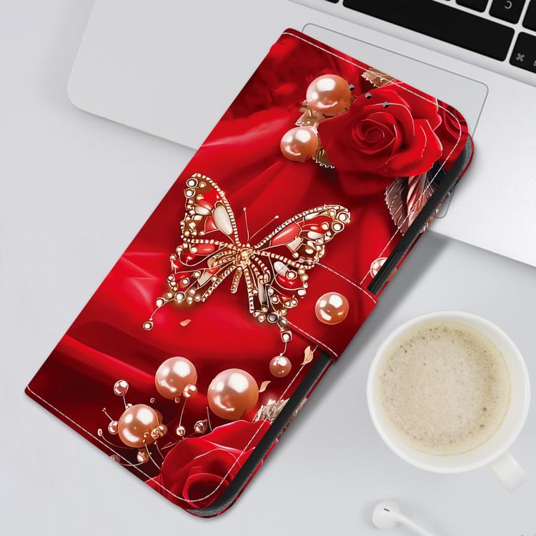 For Redmi 15a 5G Crystal Texture Colored Drawing Leather Phone Case