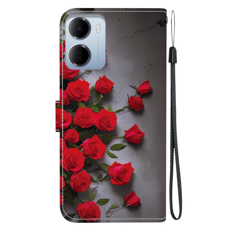 For Redmi 15a 5G Crystal Texture Colored Drawing Leather Phone Case
